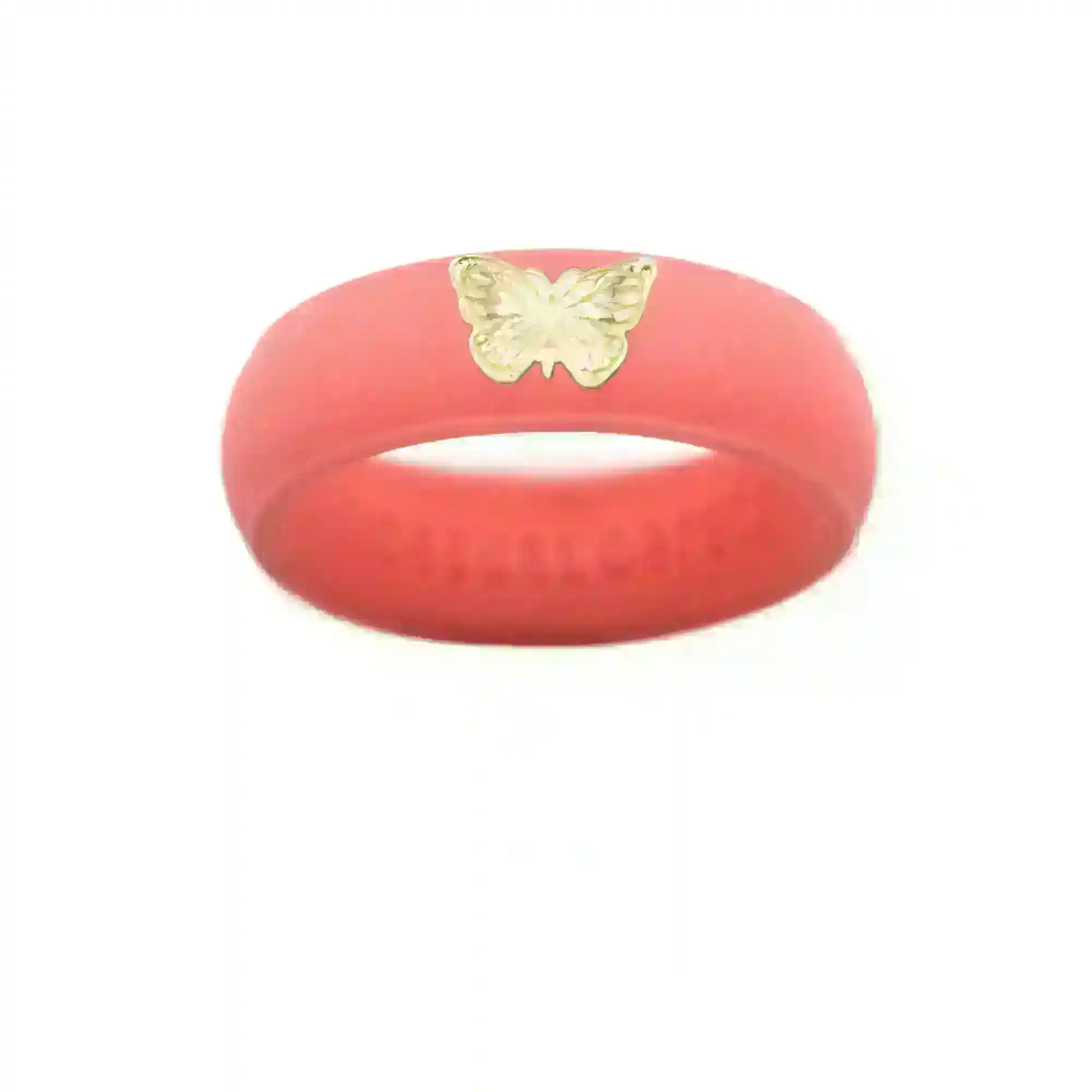 14K Butterfly Silicone Ring - Size 4