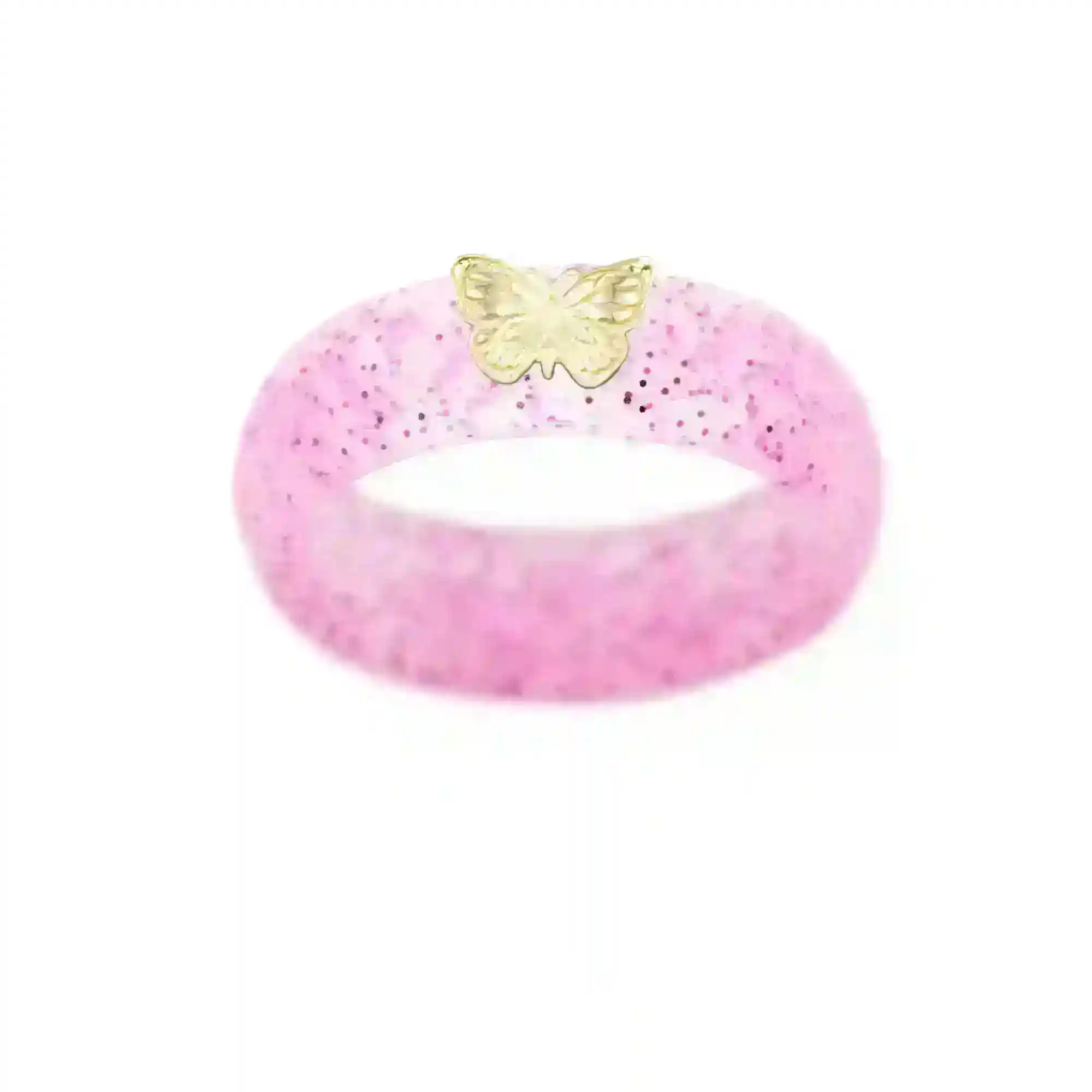 14K Butterfly Silicone Ring - Size 4