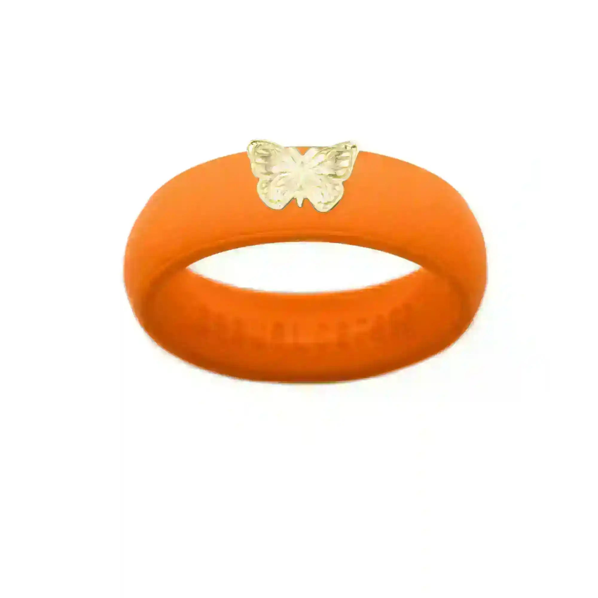 14K Butterfly Silicone Ring - Size 4