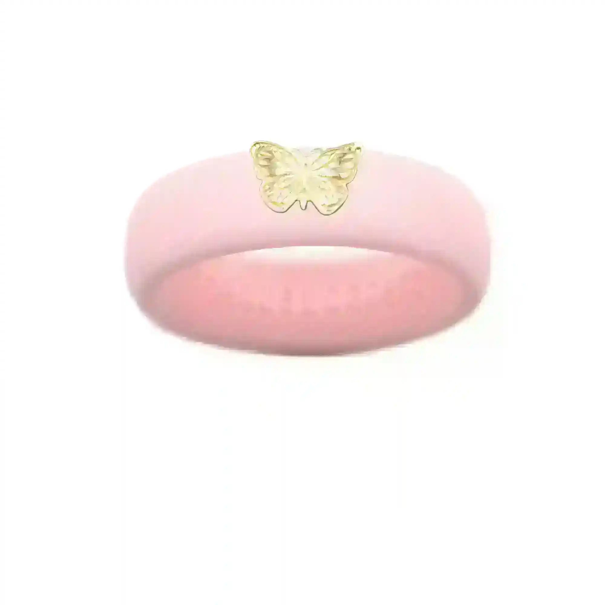 14K Butterfly Silicone Ring - Size 4