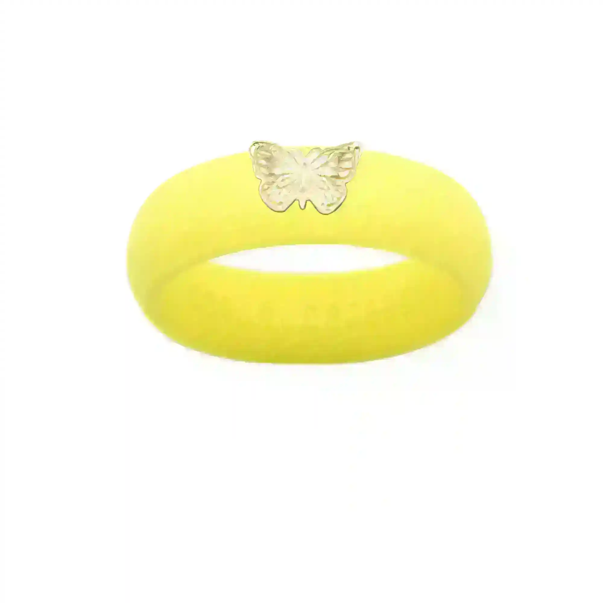 14K Butterfly Silicone Ring - Size 4