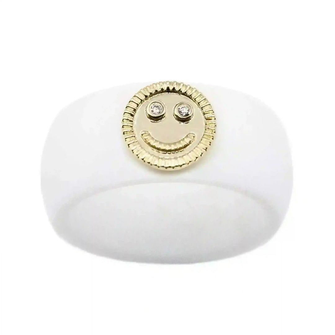 14K Smiley Face
