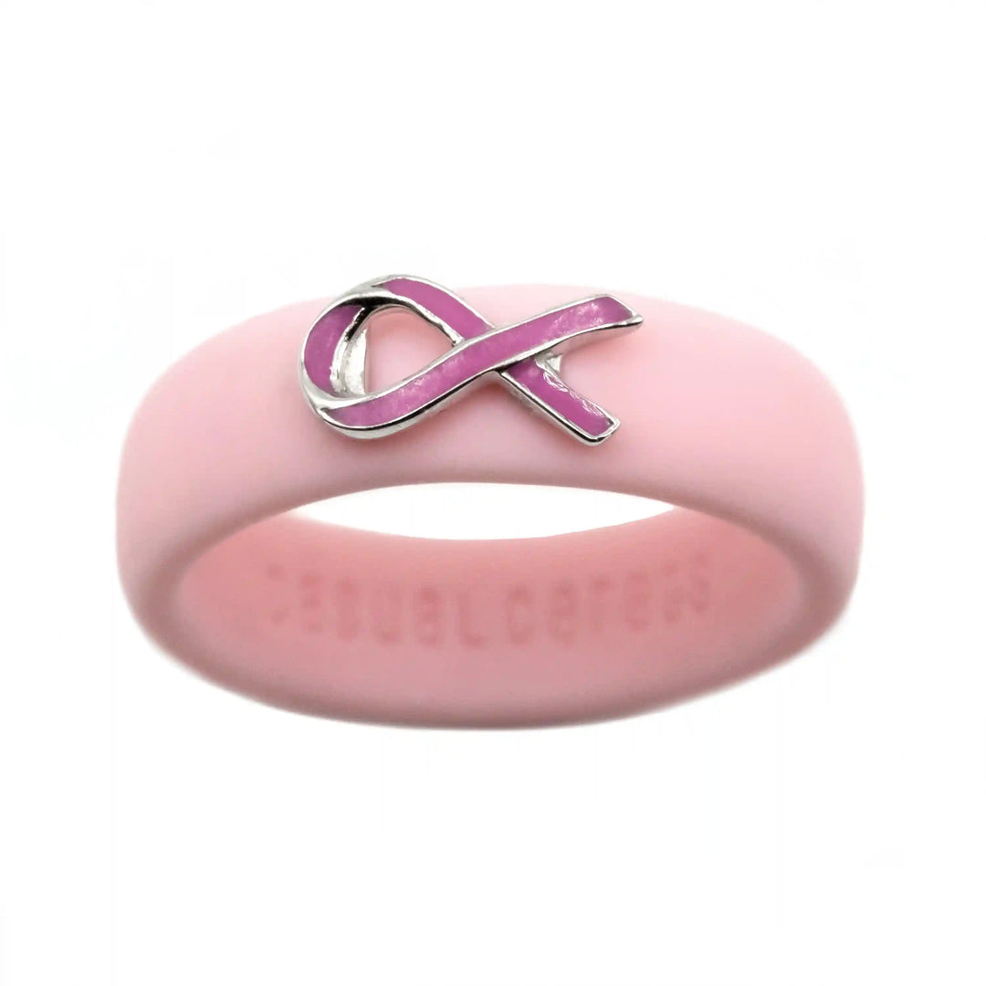 SUSAN G. KOMEN BREAST CANCER ENAMEL RIBBON RING