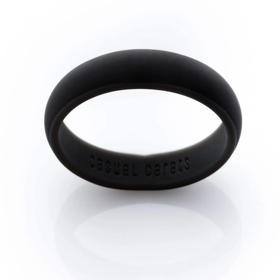 black silicone ring