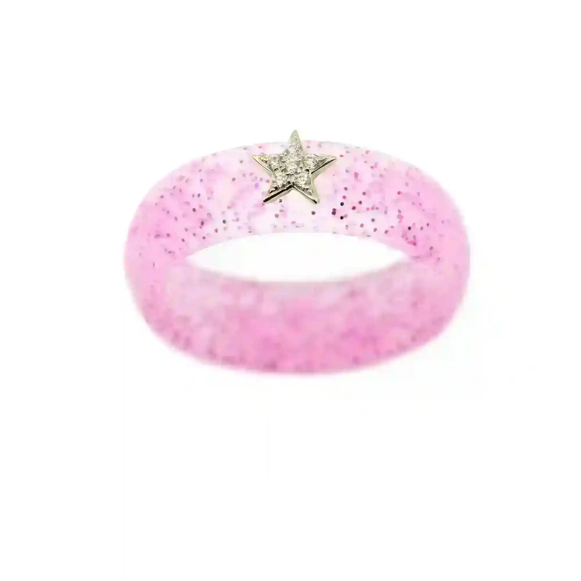 Diamond Star Silicone Ring - Size 4