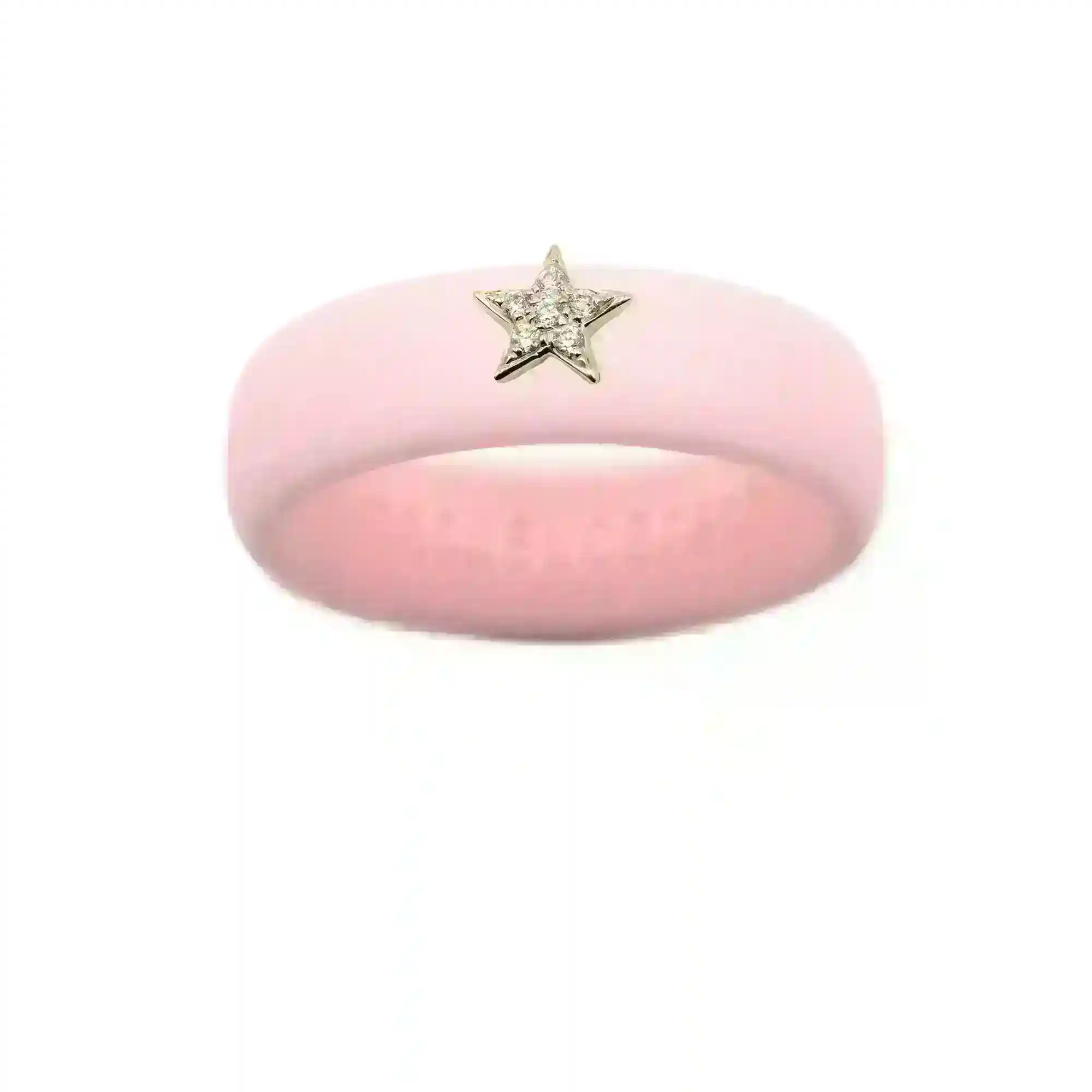 Diamond Star Silicone Ring - Size 4