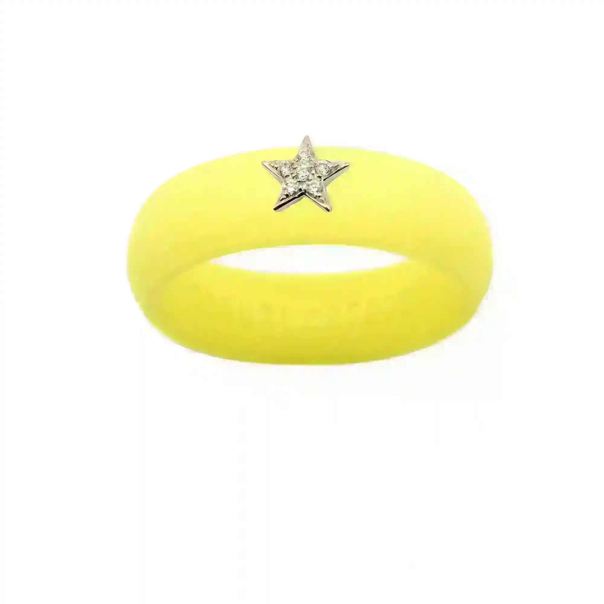 Diamond Star Silicone Ring - Size 4