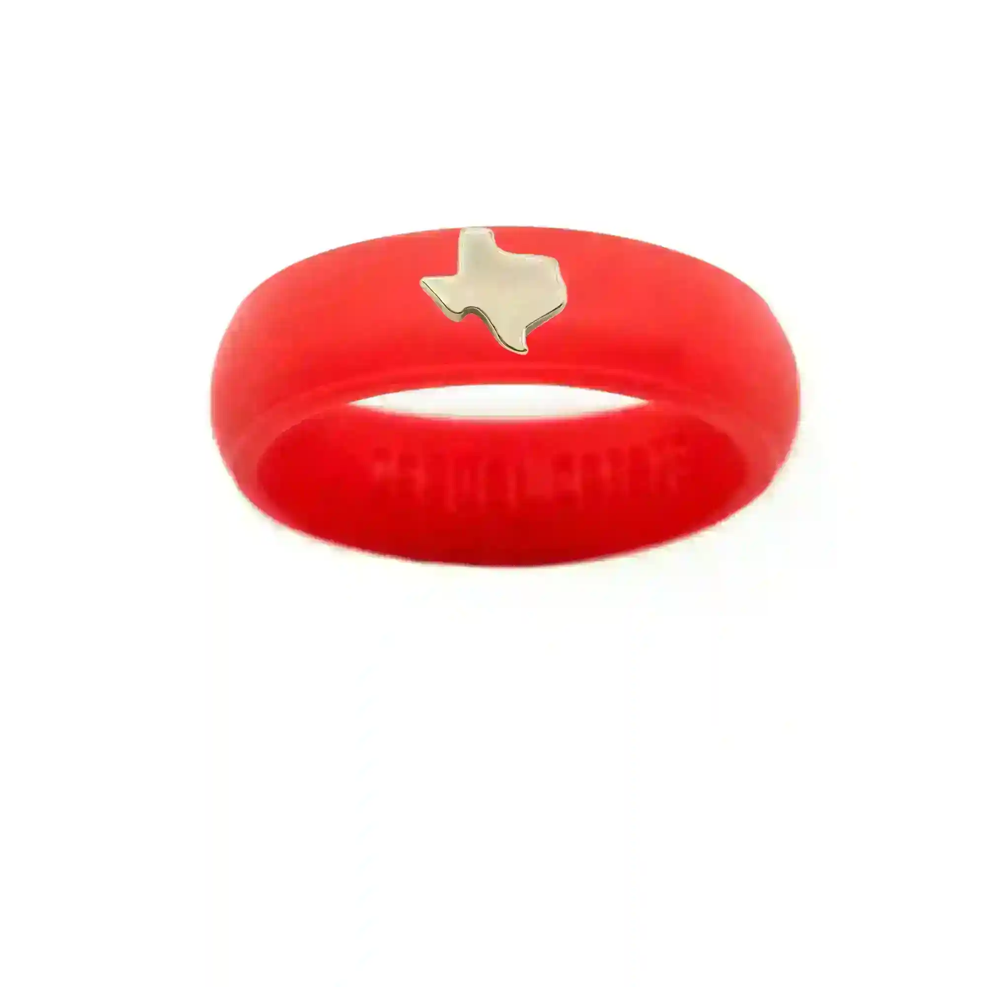 Gold Texas Silicone Ring - Size 4