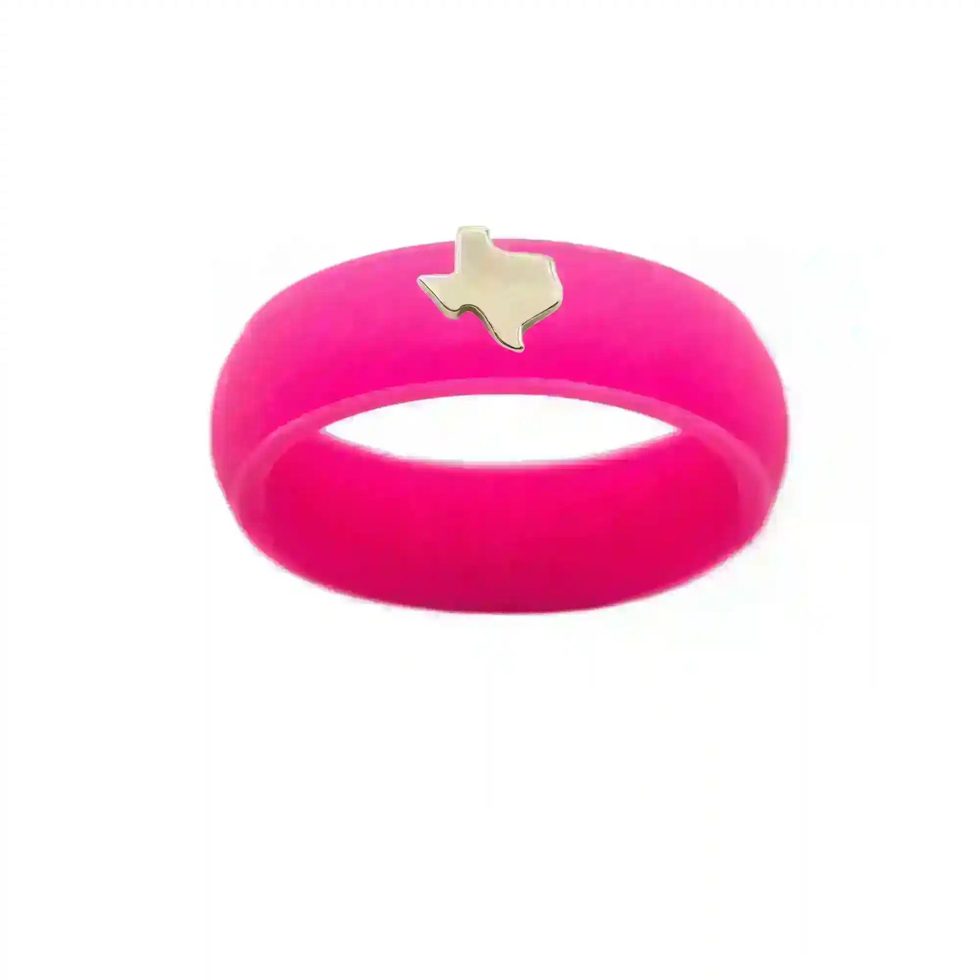 Gold Texas Silicone Ring - Size 4