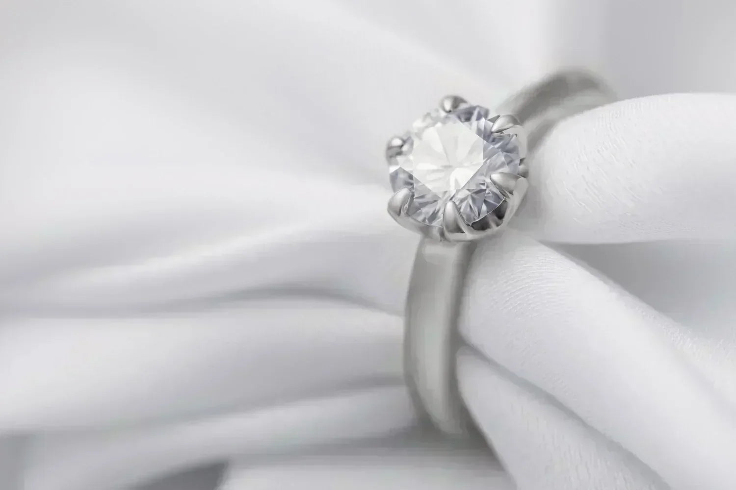 Classic white gold engagement ring