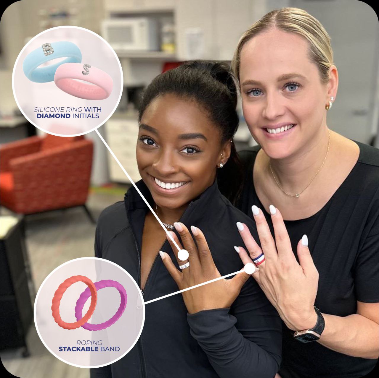 Simone Biles Wears Casual Carats