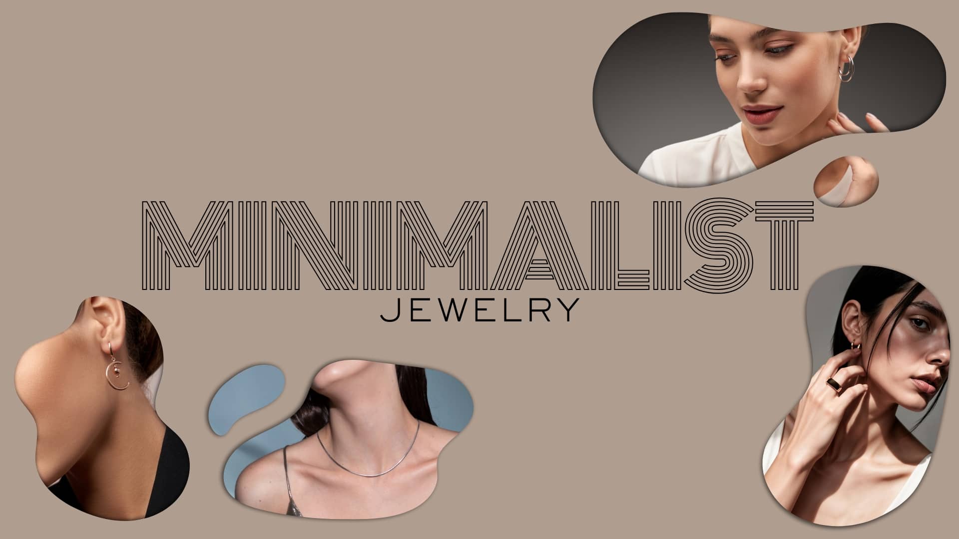 Minimalist jewelry aesthetic, necklaces, rings