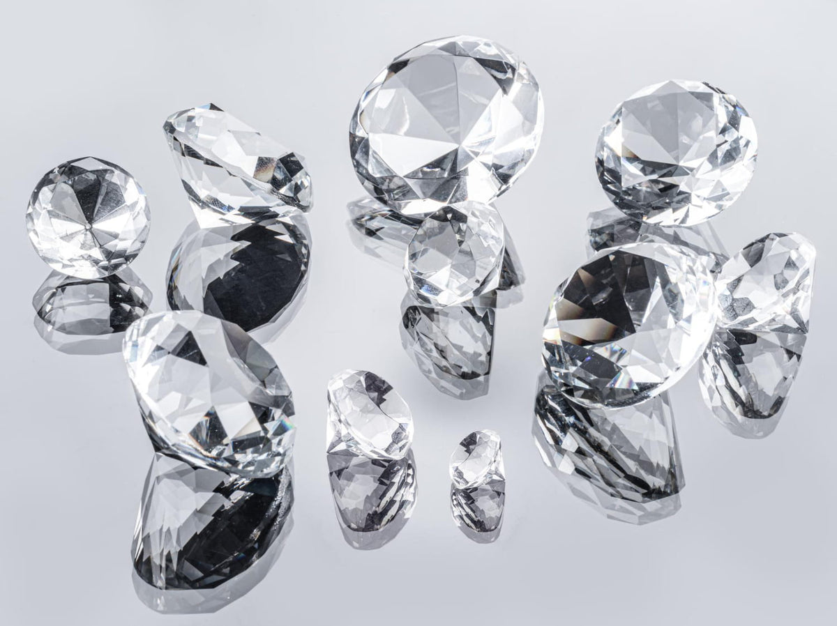 White gemstones