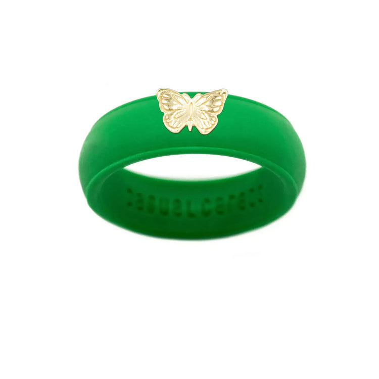 14K Butterfly Silicone Ring - Size 9