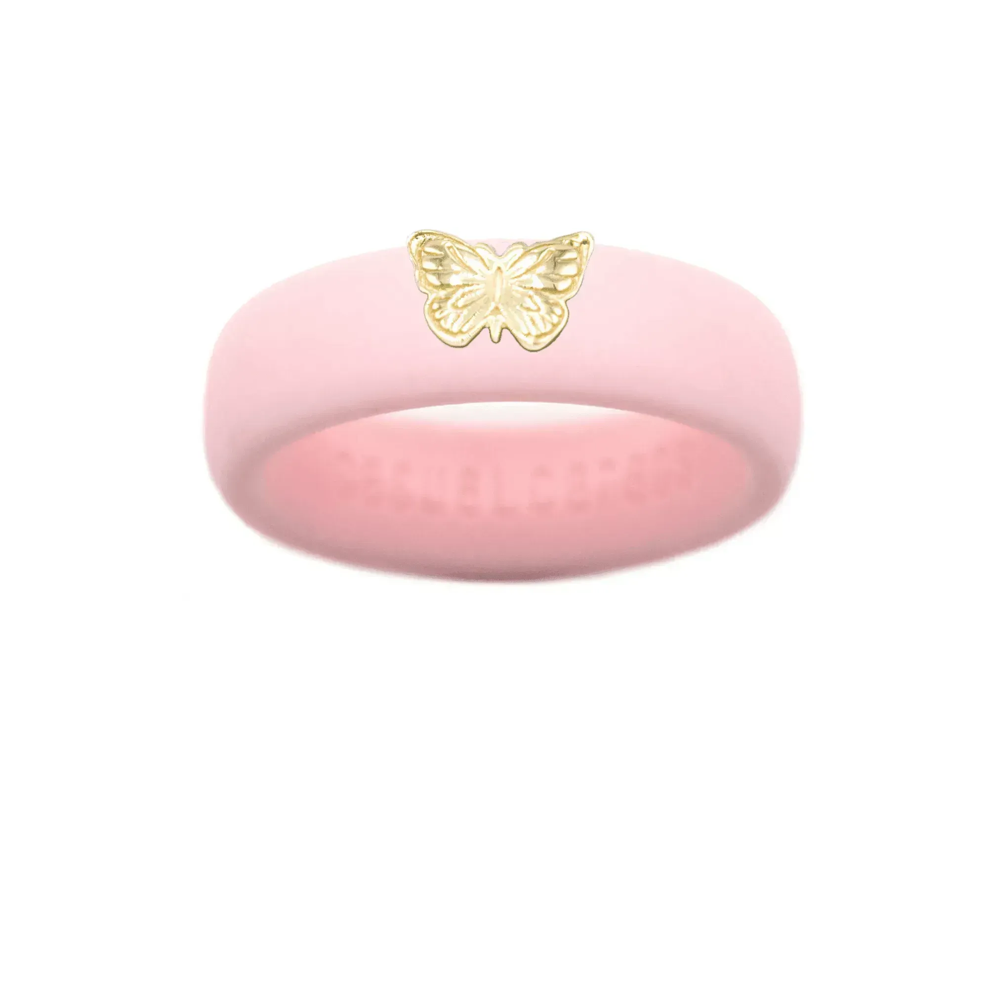 14K Butterfly Silicone Ring - Size 4