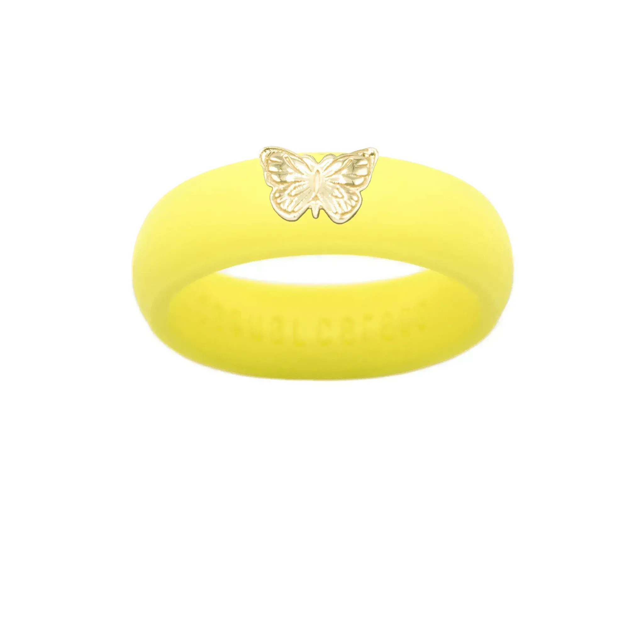 14K Butterfly Silicone Ring - Size 6