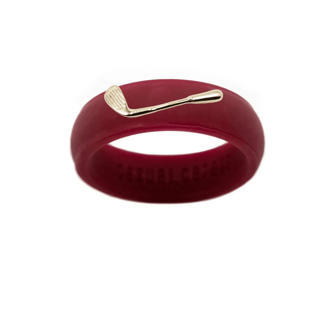 Maroon silicone ring sale