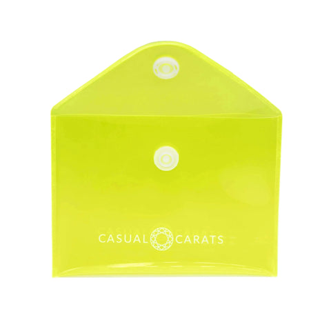 Neon Yellow Diamond Silicone Ring