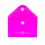 Neon Pink Diamond Silicone Ring