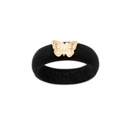 14K Butterfly Silicone Ring