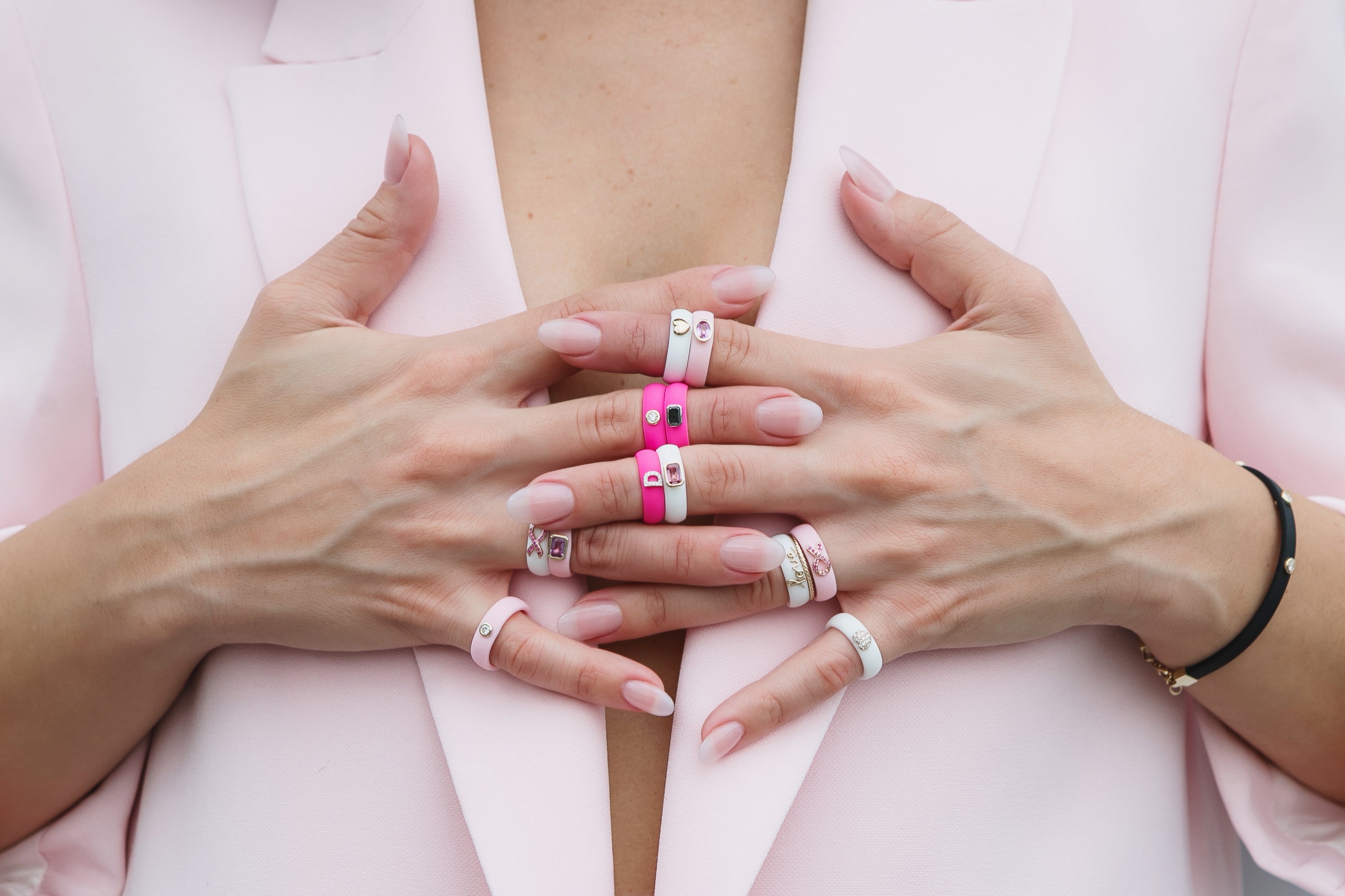 Breast cancer sale silicone rings