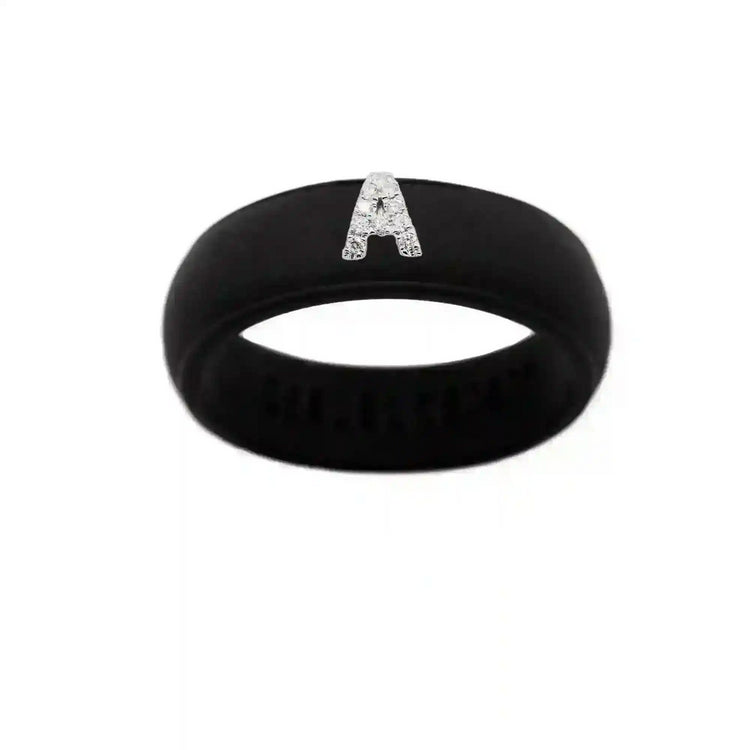 “A” Diamond Initial - Size 7