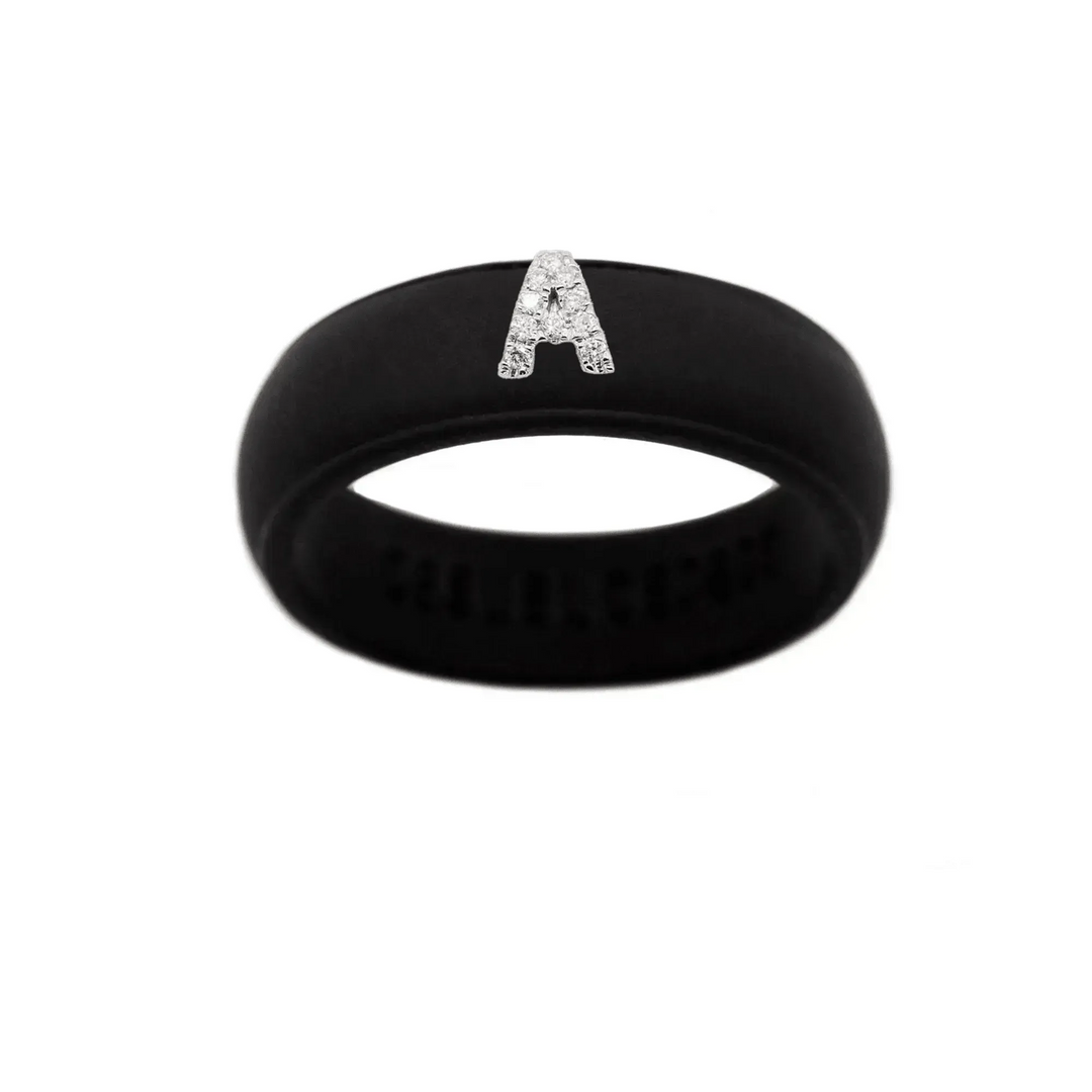 “A” Diamond Initial - Size 6