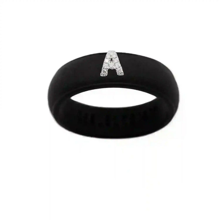 “A” Diamond Initial - Size 8