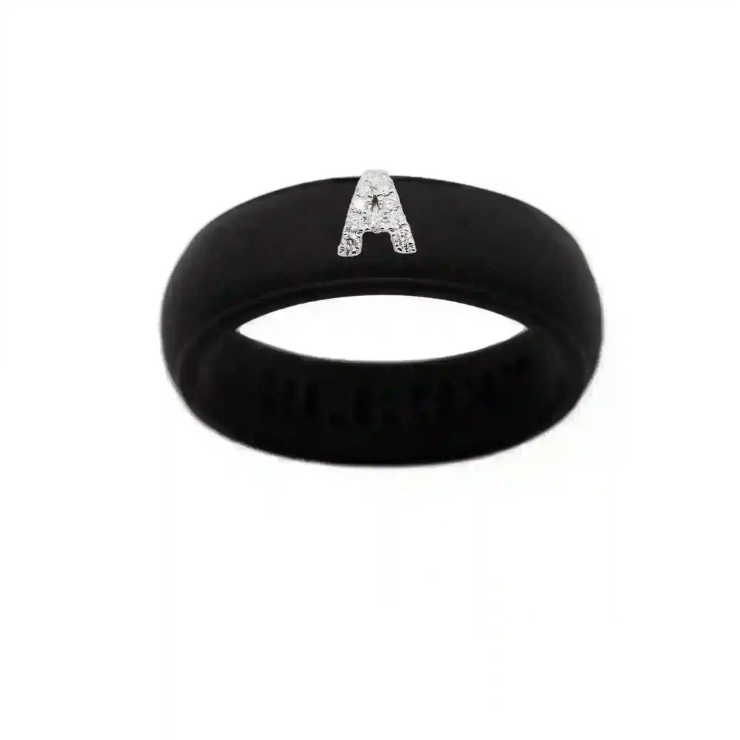 “A” Diamond Initial - Size 8