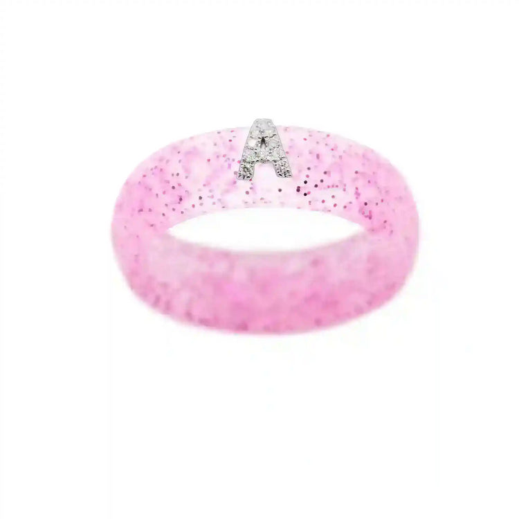 “A” Diamond Initial - Size 7
