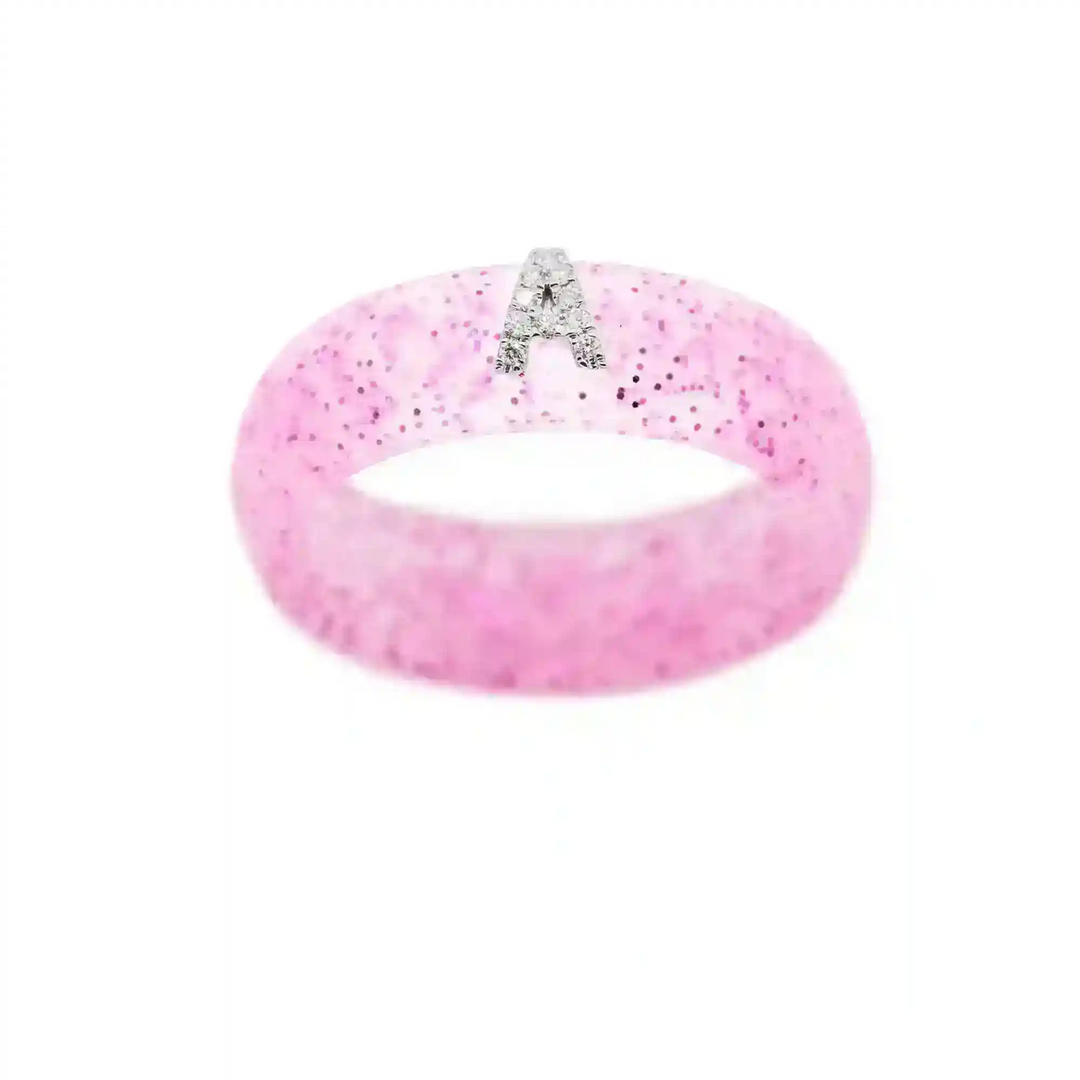 “A” Diamond Initial - Size 7