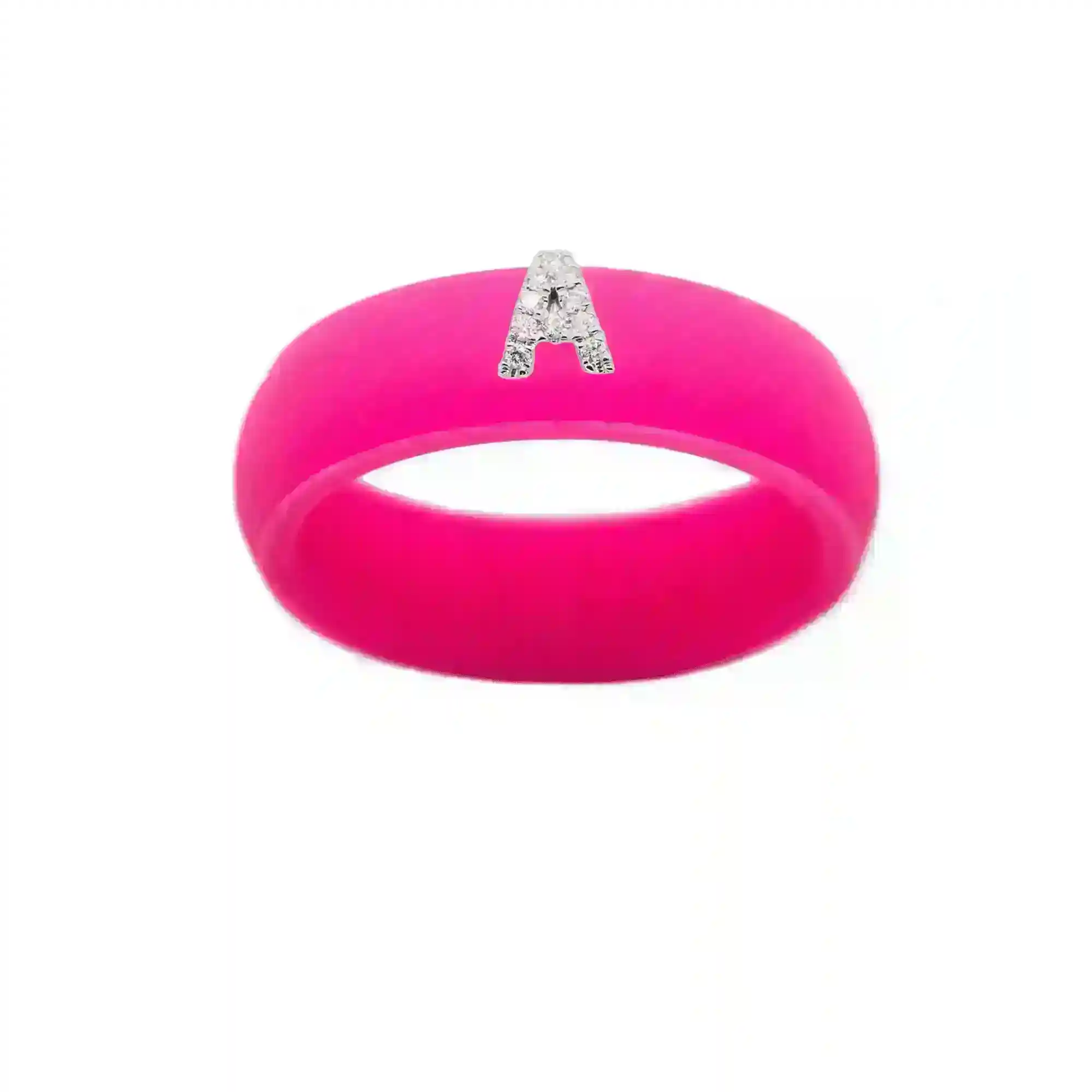 “A” Diamond Initial - Size 6