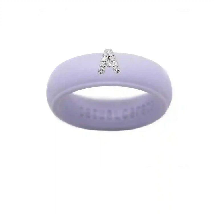 “A” Diamond Initial - Size 7
