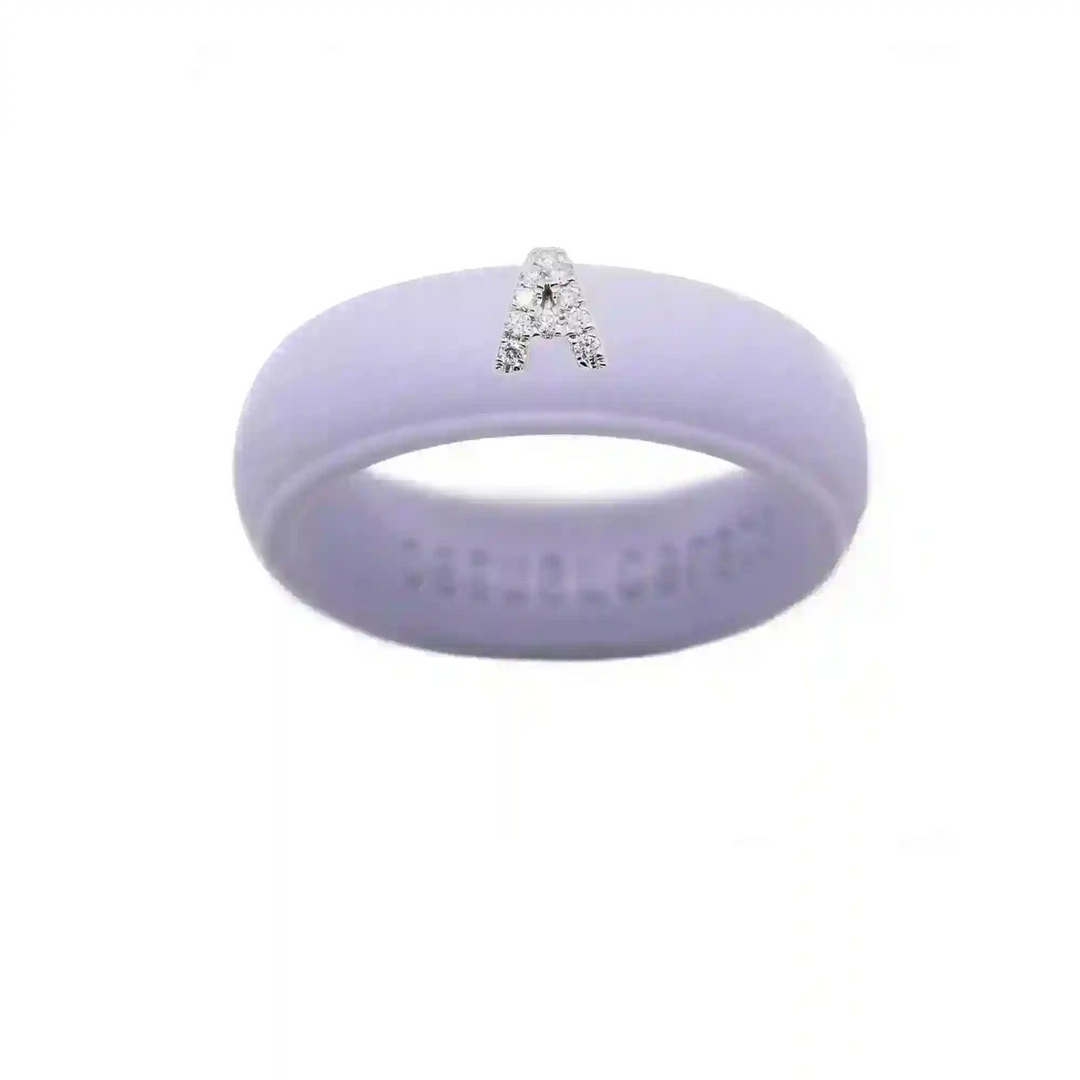 “A” Diamond Initial - Size 7