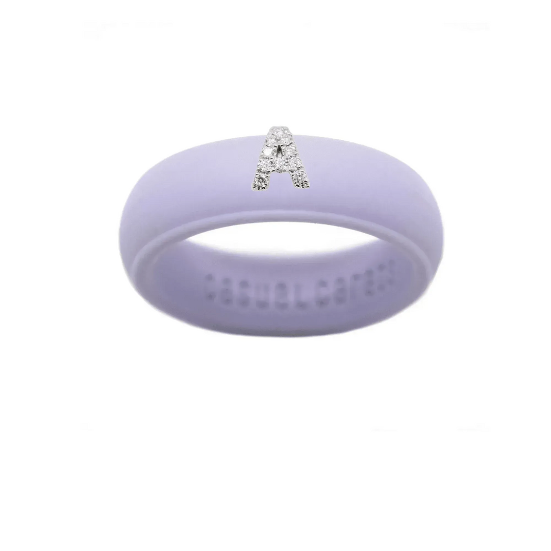 “A” Diamond Initial - Size 6