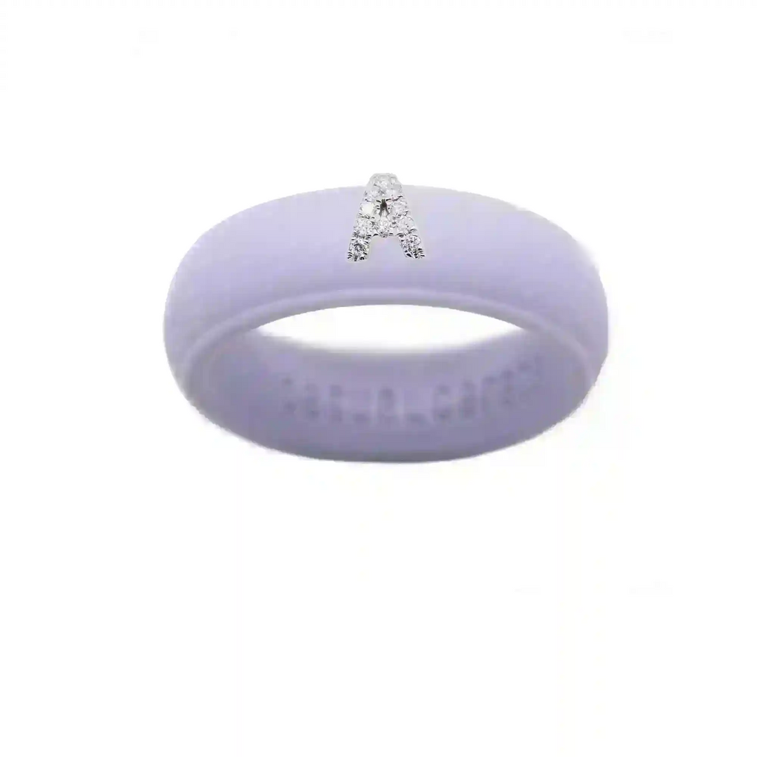 “A” Diamond Initial - Size 8