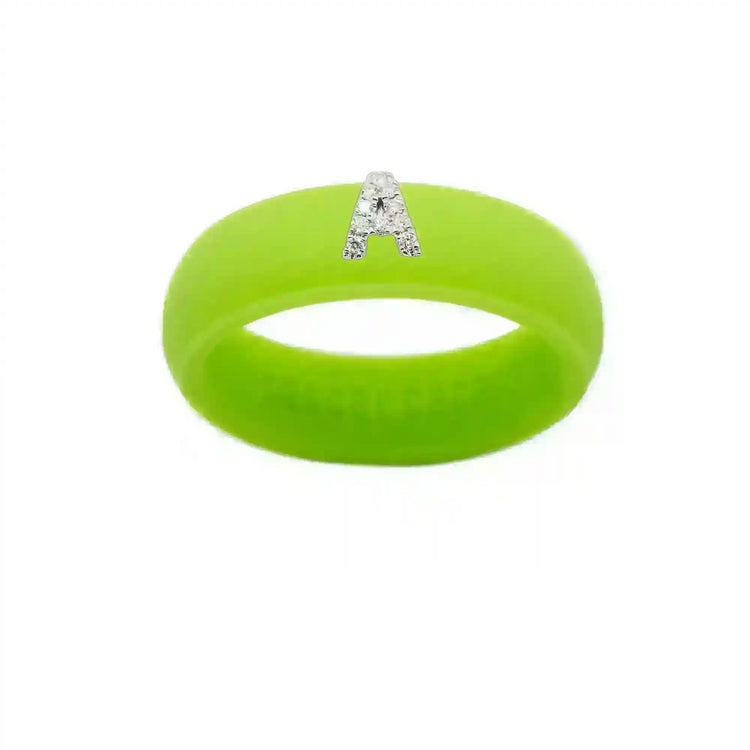 “A” Diamond Initial - Size 7
