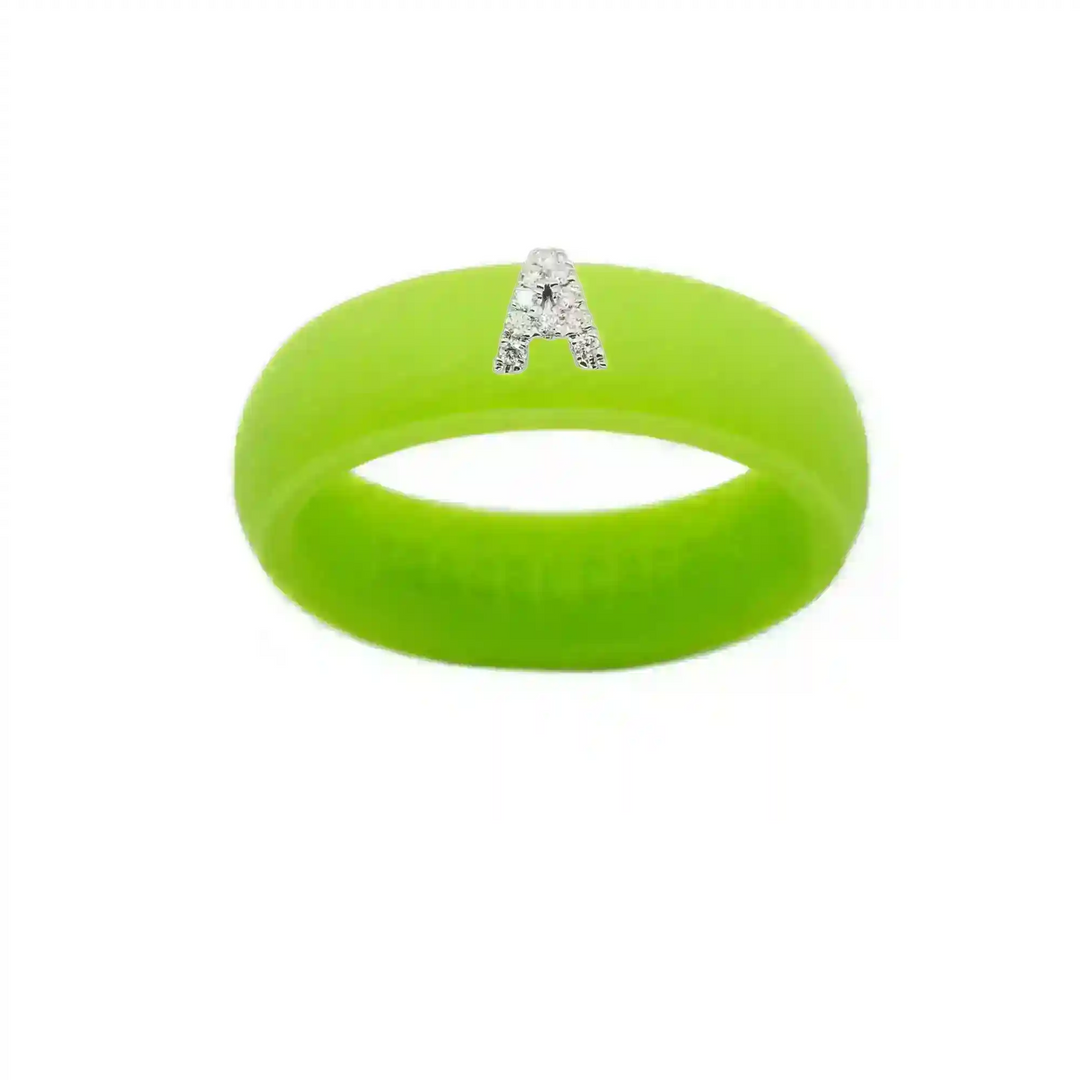 “A” Diamond Initial - Size 7