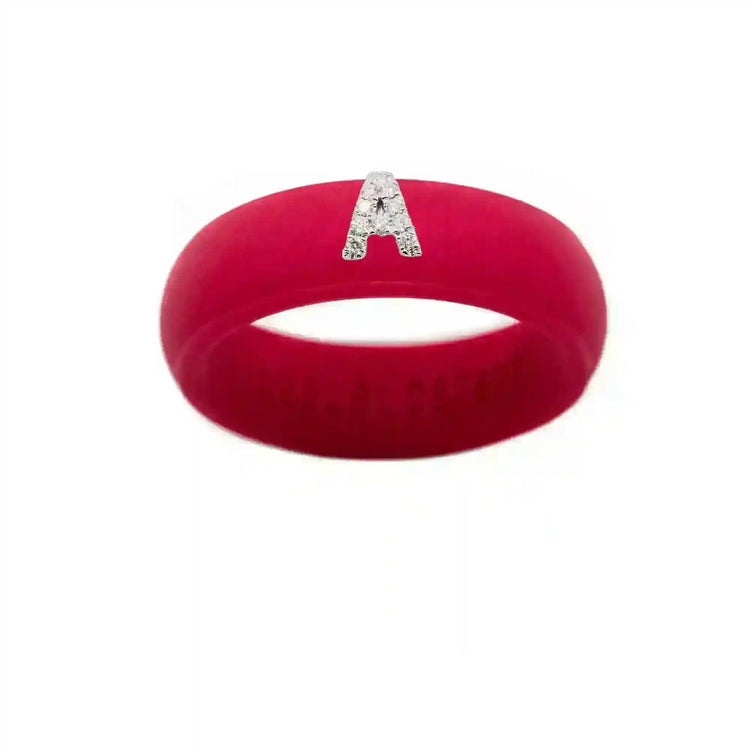 “A” Diamond Initial - Size 7