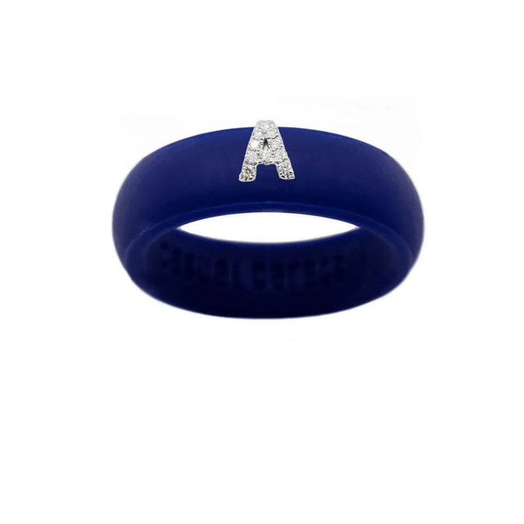 “A” Diamond Initial - Size 6