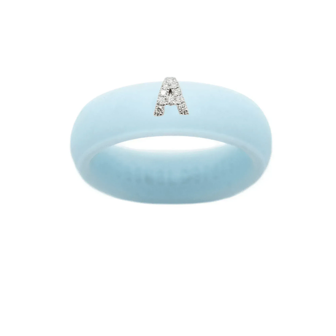 “A” Diamond Initial - Size 6