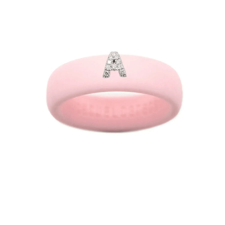 “A” Diamond Initial - Size 6