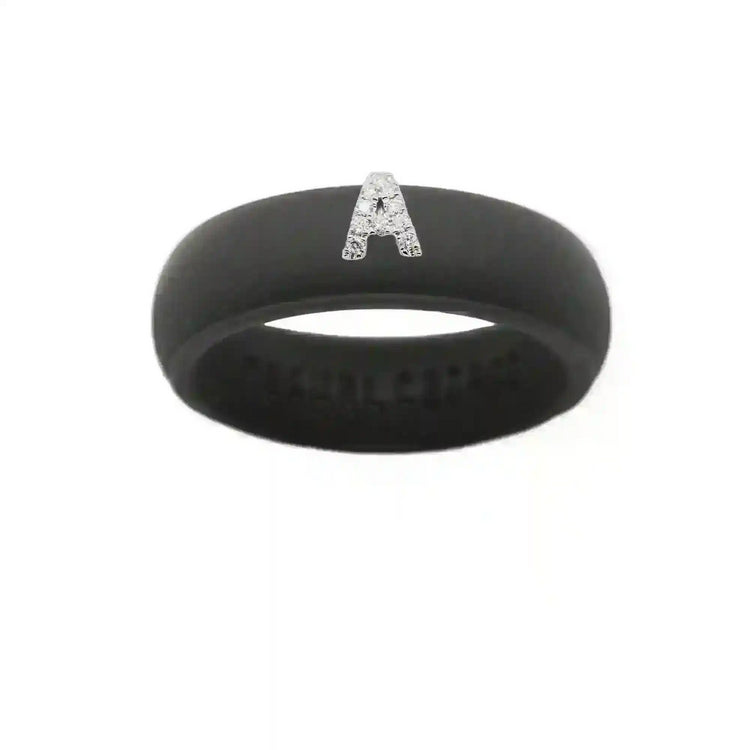 “A” Diamond Initial - Size 8