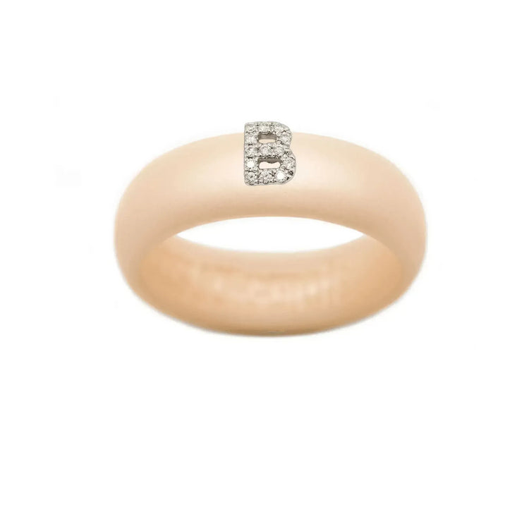 “B” Diamond Initial - Size 9