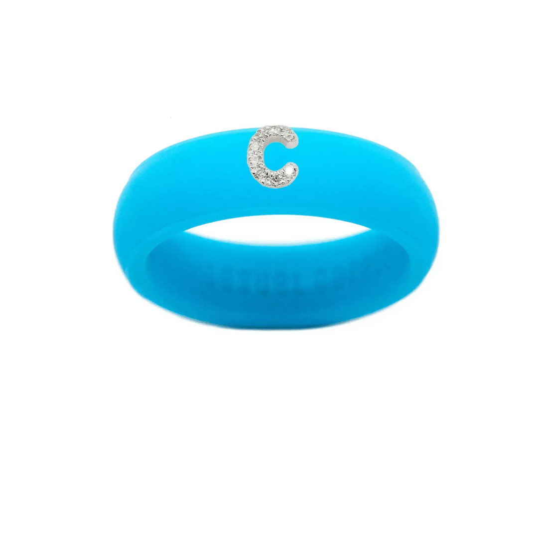 “C” Diamond Initial - Size 8