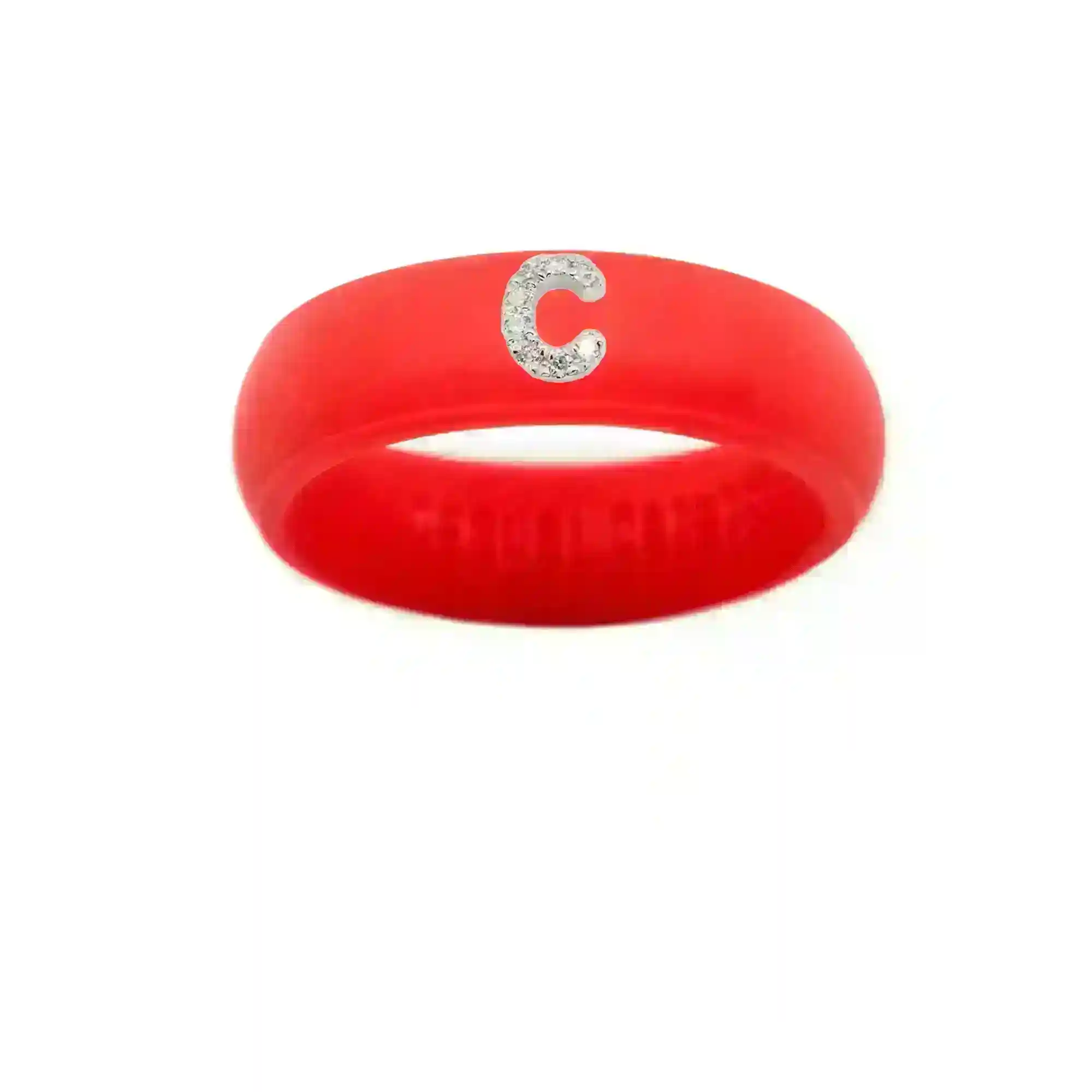 “C” Diamond Initial - Size 9