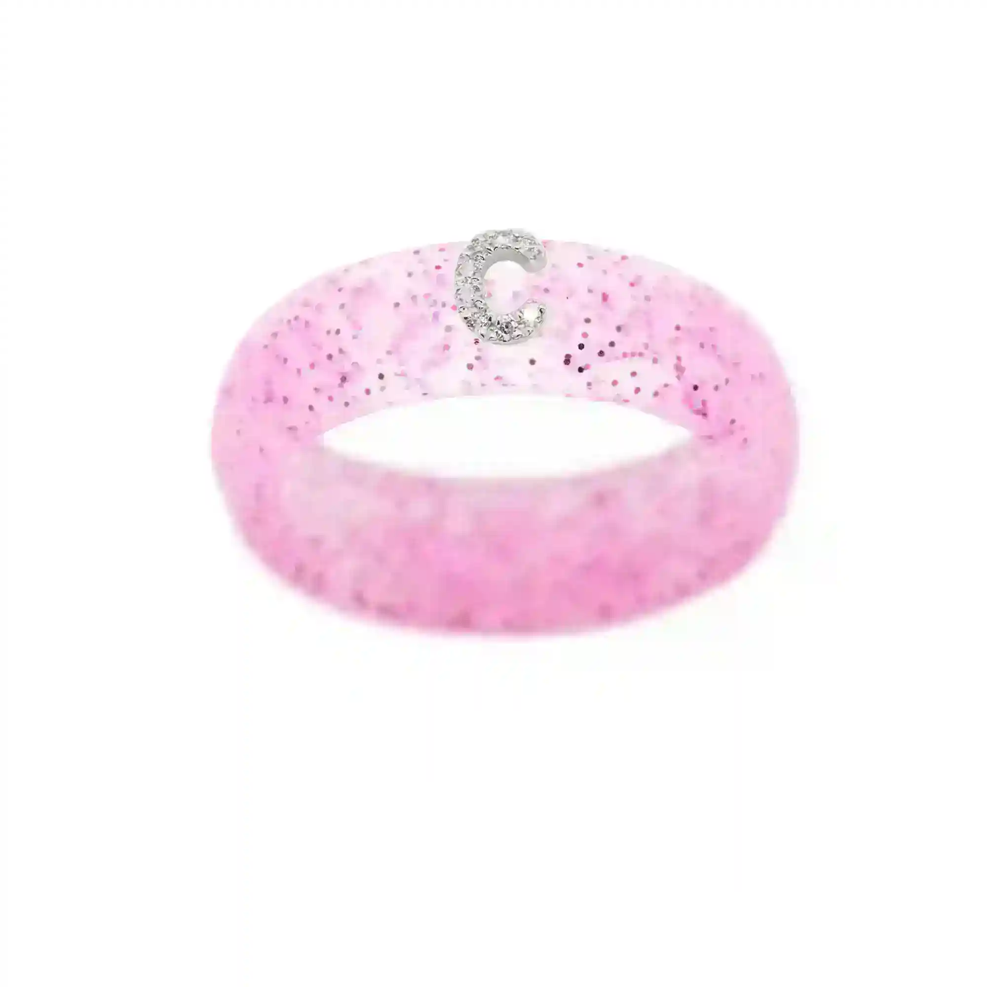“C” Diamond Initial - Size 9