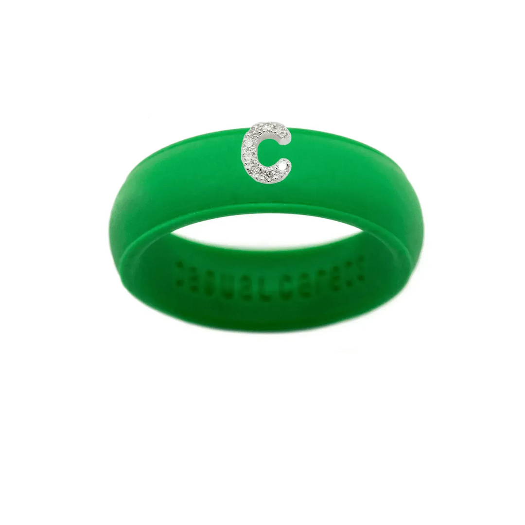 “C” Diamond Initial - Size 8