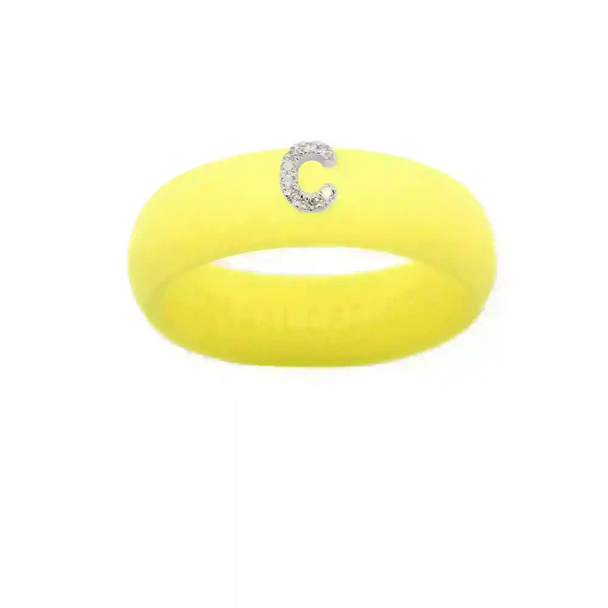 “C” Diamond Initial - Size 9