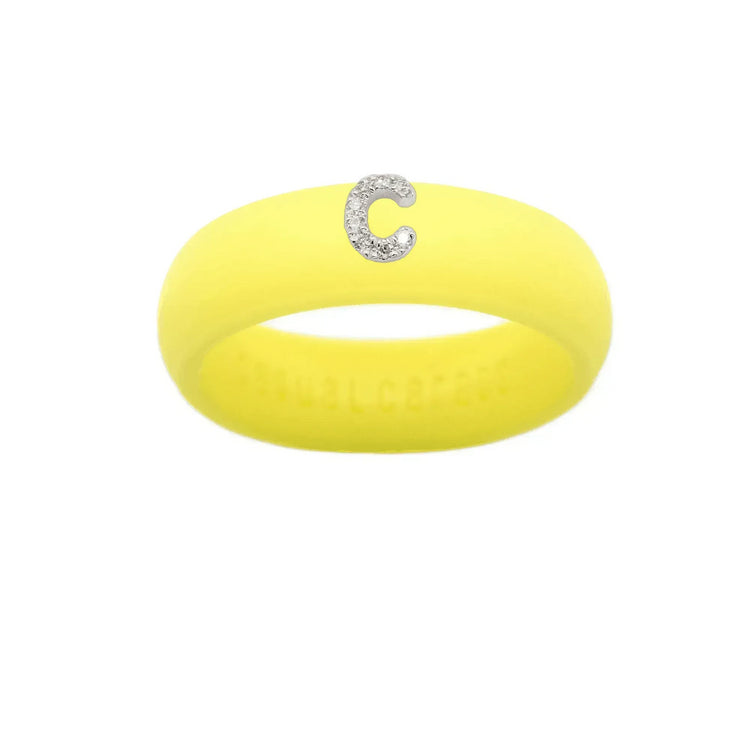 “C” Diamond Initial - Size 8